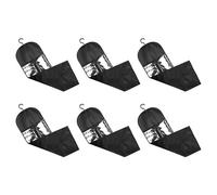 Pyugxab 6 Pièces Porte-Perruque Extra Long et de Rangement, Support D'Extension de Cheveux Anti-Poussière et Étanche, Conçu pour les Perruques Noires