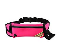 Pyugxab Ceinture de course à pied, pochette réfléchissante résistante à l'eau pour téléphone portable, sac pour entraînement, sport, marche, fitness, exercice, Rouge
