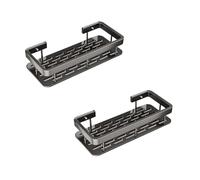 Pyugxab Étagère de Salle de Bain Étagère Triangulaire Étagère d'angle sans Perforation Trépied à Ventouse 2 Pièces