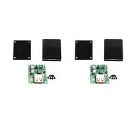 Pyugxab Lot de 2 banques d'alimentation à panneau solaire, régulateur de tension de charge USB, bloc d'alimentation avec boîtier, entrée 5-20 V, 5 V, 2 sorties