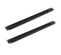 Pyugxab Lot de 2 plaques d'obturation 1U 48,3 cm pour de rack de réseau, panneau de brosse de serveur, gestion des câbles