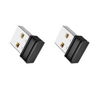 Pyugxab Lot de 2 shakers de souris non reconnaissables - Avec port USB automatique - Pour ordinateur portable - Maintient la veille de l'ordinateur - Mouvement de la souris - Noir