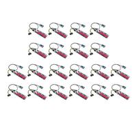 Pyugxab Lot de 20 cartes graphiques externes PCIe vers PCI Express 16x pour ordinateur portable BTC Miner MPCIe vers PCI-E Slot Miner