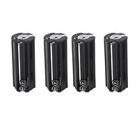 Pyugxab Lot de 4 supports de piles noirs pour 3 piles AAA 1,5 V