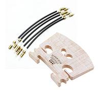 Pyugxab Lot de 5 cordes en nylon avec chevalet de violon en érable, taille 4/4