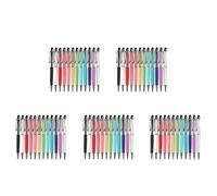 Pyugxab Lot de 60 stylos à bille 2 en 1 fins avec strass brillants (12 couleurs)
