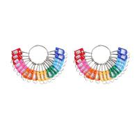 Pyugxab Organisateur de CléS Portable en MéTal avec 60 Crochets à Ressort et Porte-CléS avec Anneau et FenêTre D'ÉTiquette