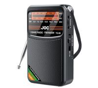 Pyugxab Radio de Poche Portable Mini Radio à Bande Complète AM/FM/SW Radio avec Batterie Rechargeable Support Écouteurs MiniRadio pour Vieux, A