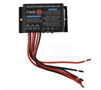 Pyugxab Régulateur de charge solaire étanche 10 A 12 V IP67 PWM Régulateur de charge solaire Panneau solaire Contrôleur de chargeur