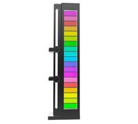 Pyugxab Support pour carte graphique ARGB Sync - 5 V - 3 broches - Support vertical réglable - Support GPU magnétique - Noir