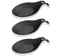 Pyuyan 3 Pièces Repose Cuillère en Silicone, Repose Cuillère en Silicone Multifonction, Résistant à la Chaleur Repose Cuillère, Repose Cuillère Chaleur de Cuisine, pour Cuisine, Maison, Salle à Manger