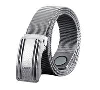 PYWJGZSX Ceinture, Ceinture En Acier Inoxydable Pour Hommes, Ceinture Décontractée En Métal Tressé Magnétique Sans Cuir Avec Ceinture À Boucle Automatique, Ceinture Pantaloncorps D'Extérieur/Style B/1