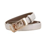 PYWJGZSX Ceinture Pour Dames, Ceinture Pour Dames, Cygne Motif Animal Femme Ceinture de Mode En Cuir, Boucle Automatique En Alliage, Ceinture Jeans de Mode/White/110Cm/43.3''