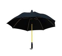 PYWJGZSX Parapluies, Parapluies Sous La Pluie, Parapluies de Voyage, Parasols, Parapluies Droits, Parapluies Coupe-Vent À Long Manche, Parapluies de Protection Contre La Pluie Femmes Hommes/Black