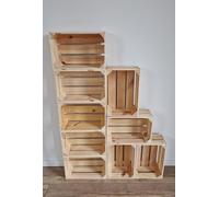 PYXIDAS Effet Brûlé,Boîtes en Bois Naturel-Ensemble de Bol à Fruits,dimensions 37x24x15 cm-taille moyenne,peut être utilisé comme récipient ou décoratif,résistant et propre (Naturel, 9)