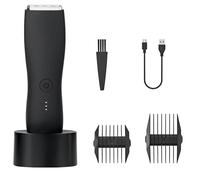 PYXISTIFY Manscape Tondeuse à poils corporels pour homme et femme - Tondeuse rechargeable haute vitesse 7000 tr/min, étanche, sans fil, avec 4 peignes de guidage (3/6/9/12 mm), lame amovible pour un