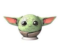 Ravensburger - Puzzle 3D Ball - Star Wars The Mandalorian Grogu - A partir de 6 Ans - 72 pièces numérotées à Assembler sans Colle - Support et Accessoire de Finition Inclus - Diamètre : 13 cm - 11556