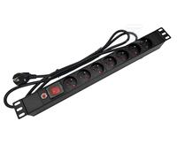 Multiprise rack 19 pouces prise PDU 7 x CEE 7/5 PZ071U