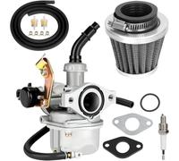 PZ19 Carburetor Carb Cable Choke for 6 Kandi 50 70 90 110 125cc Chinese 4 Wheeler ATV Pit Dirt Bike Go Kart Cart Moped Parts(Black)