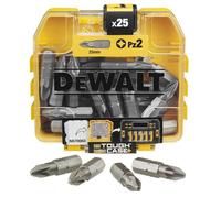 Coffret embouts de vissage PZ2 25 mm DEWALT, 25 pièces - DT71521-QZ
