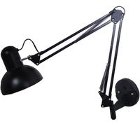 PZAOJAU Applique murale industrielle noire à oscillant, longueur du bras réglable, lampe en aluminium double bras pliant, éclairage mural pour architecte, chambre à coucher, lecture