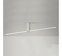 PZAOJAU Cuisine moderne longue proche des luminaires de plafond LED barre de plafonnier noir 22W nordique minimaliste bande d'or couloir semi-encastré plafonnier pour salle de bain escalier porche ent