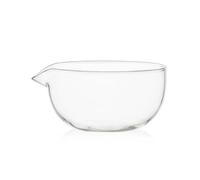 PZCC Bol à Matcha Japonais pour Verre, Bol Matcha Bec Verseur, Transparent Accessoires pour Bols à Matcha, Résistant à Chaleur Convient pour Brassage Du Matcha, Cuisine et Pâtisserie (190ml)