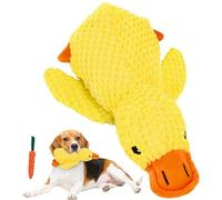 PZCC Jouet interactif Chien 2 en 1, Jouet Anti-Stress, Canard Anti-Stress pour Chien, Jouets apaisants pour Animaux, Simuler Le Cancan du Canard pour Chiens et Chatons, avec des Carotte (S)