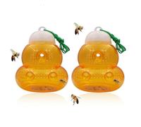PZCC Piege Frelon Asiatique,Piege A Guepes Et Frelons Exterieur À Suspendre,Kit Piege A Frelon pour Bouteille Plastique Interieur, Piege Moustique, Mouche, Moucheron (2PC)