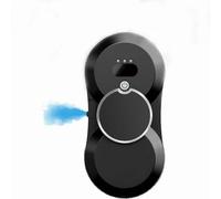 PZCC Robot Lave Vitre, Nettoyeur de Vitres Rechargeable, avec Fonction de Pulvérisation d'eau Automatique et 10 Chiffons, Détection Intelligente, Convient Aux Fenêtres, Sols, Miroirs (Noir)