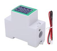 PZEM - 008 Rail Wattmeter | AC 50-300V Digital Ammeter Voltmeter | Multifunction LCD Display for Voltage/Current/Consumption/Output | High Accuracy ±1%, 35mm DIN Rail Mount