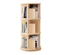 PZEOB Librairies à 2-6 Tier à Bois Massif en Bois de Bois tournant pour Un Petit Espace, Coin, Chambre, Bureau à Domicile Rotation de la Bouteille de bibliothèque