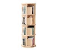 PZEOB Librairies à 2-6 Tier à Bois Massif en Bois de Bois tournant pour Un Petit Espace, Coin, Chambre, Bureau à Domicile Rotation de la Bouteille de bibliothèque