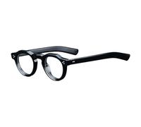 PZEOB Montures de Lunettes en acétate Montures de Lunettes Rondes Portables Montures de Lunettes optiques à Rivets à la Mode Montures de Lunettes à lentilles claires Match Parfait