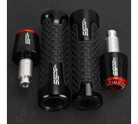 PZGRHWRWD 7/8" 22MM Guidon POUR CFMOTO 450SR 450 SR/SS 450SS 2022 2023 2024 450NK Poignée de Moto Embout de Guidon 450SR(B black red set)