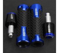 PZGRHWRWD 7/8" 22MM Guidon POUR CFMOTO 450SR 450 SR/SS 450SS 2022 2023 2024 450NK Poignée de Moto Embout de Guidon 450SR(B blue blue set)