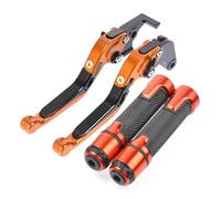 PZGRHWRWD Accessoires de moto Leviers de frein et d'embrayage réglables Poignée de guidon POUR KAWASAKI Z1000SX POUR NINJA1000 TOURER 2011-2016 2013 2014(Orange 3)