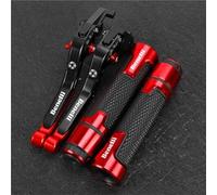 PZGRHWRWD Pour Benelli BN 125 BN 150 Tnt 150i BN125 Accessoires de moto Levier de frein d'embrayage réglable en aluminium CNC Extrémités des poignées de guidon(Red 1)