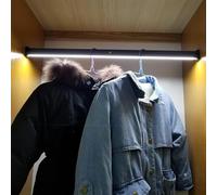 PZJDFDC Portant A Vetement - Tringle De Penderie en Métal De 50 À 120 Cm, Cintre À Capteur Infrarouge Intelligent, Tringle À Vêtements Portante De 50 Kg avec Lumière LED(1000mm)