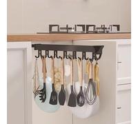 PZJDFDC Porte - Vêtements Extractible - Tringle À Vêtements Extensible, Support Coulissant pour Balai Et Serpillière, Organiseur De Rangement Coulissant pour Placard(12.20in-10hook)