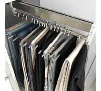 PZJDFDC Porte - Vêtements Extractible - Tringle À Vêtements Extensible, Tringle De Penderie Extensible Et Coulissante - Tringle À Vêtements Extensible avec 2 Rails Coulissants(800mm/31.5)