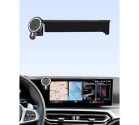 PZK Support de téléphone de voiture sans fil pour BMW Série 3 2023-2025/BMW Série 4 2024 2025 Accessoires Clip fixe d'écran de 14,9", support de téléphone de voiture magnétique 15 W avec boîte de