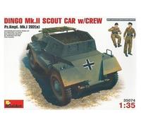 MiniArt Maquette blindée Dingo Mkii (Pz.Kpfw Mk 1 202) avec équipage 1:35 35074