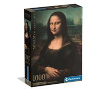 Clementoni Puzzle pour adultes HQC Museum Mona Lisa Compact 1000 pièces Fabriqué en Italie 37094