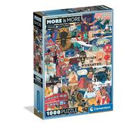 Clementoni – Puzzle pour adultes More is More Travel&Cultures – 1000 pièces – Fabriqué en Italie
