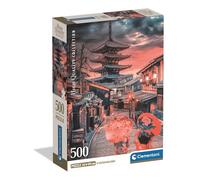Clementoni – Puzzle pour adultes Evening in Kyoto – 500 pièces HQC boîte compacte, Fabriqué en Italie