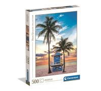Clementoni – Puzzle pour adultes 500 pièces HQC Miami Beach, Florida – Fabriqué en Italie 35568