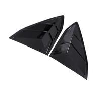 PZLAFC 1 Paire Compatible avec Corvette C8 Coupé 2020-2024, Garniture de volet latéral de persienne arrière Noir Brillant/Motif Fibre de Carbone(Gloss Black)