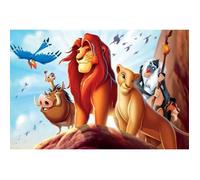PZLT460 5D-Full Diamond-Diamond Painting-Disney""Le roi Lion""DIY-Diamond-Broderie-Mosaïque-Décoration Taille:30x40CM