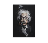 PZLWEFUN Albert Einstein Poster décoratif sur toile pour chambre à coucher 60 x 90 cm